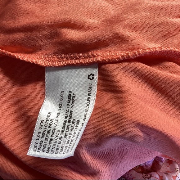 Art Class Floral Pull On Skirt Girls Size Large 10-12 Pink Elastic Waist - Picture 11 of 16